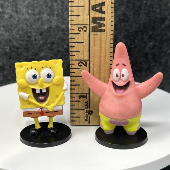 2018 Nickelodeon Spongebob & Patrick The Starfish Cake Topper Figure Set - Picture 1 of 8